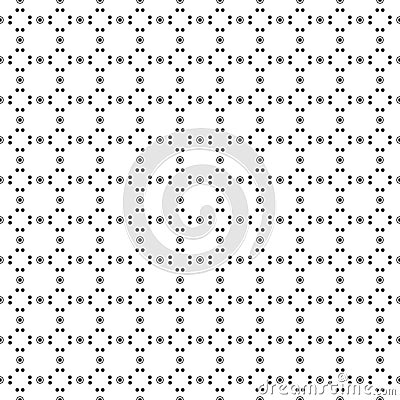 Seamless pattern of dots and circles. Geometric dotted Vector Illustration