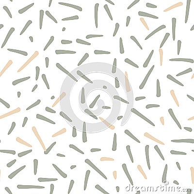 Seamless pattern with elements executed in ink. Lines, stripes, spots. Texture for your design. Background. Hand drawn. Vector Illustration