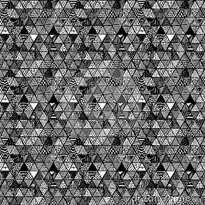 Seamless pattern of equilateral triangles Vector Illustration