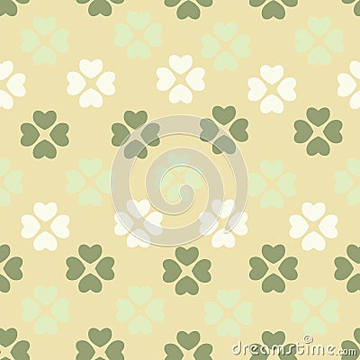 Seamless pattern with flower of hearts. Background of hearts on Valentine Day. Good for textiles, interior design, for Vector Illustration