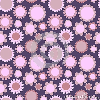 Seamless pattern with flowers Vector Illustration