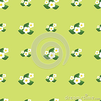 Seamless pattern with flowers. Pretty floral background print Vector Illustration
