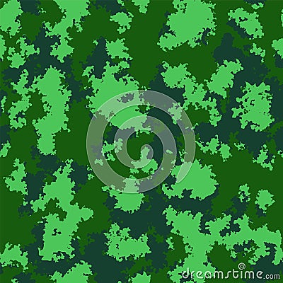 Seamless pattern with forest camouflage colors Vector Illustration