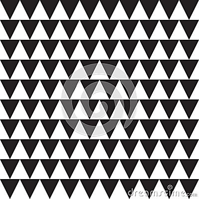 Seamless pattern geometric.Black and white background Vector Illustration