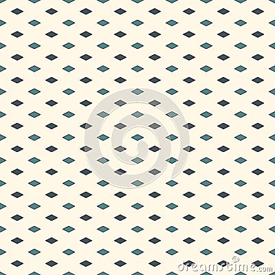 Seamless pattern with geometric figures. Repeated diamond ornamental abstract background. Rhombuses motif. Vector Illustration