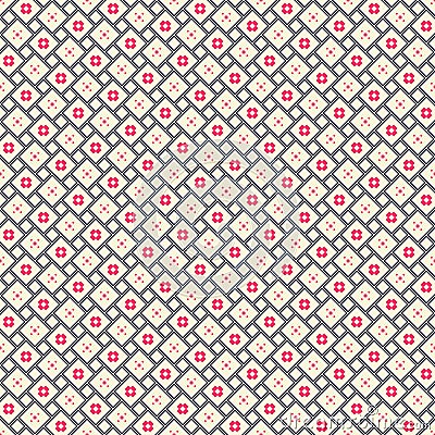 Seamless pattern with geometric ornament. Repeating abstract background Stock Photo