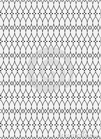 Seamless pattern with geometric shapes and symbols Vector Illustration