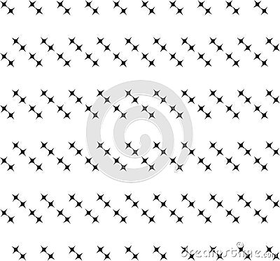 Seamless pattern with geometric shapes and symbols Vector Illustration