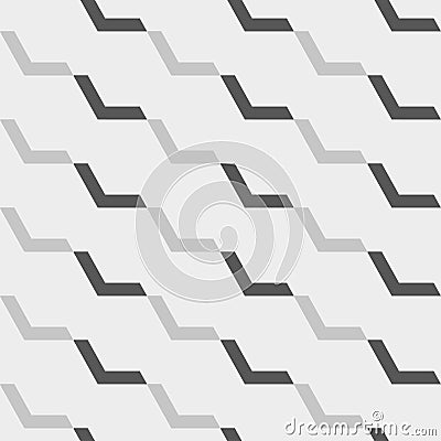 Seamless pattern with geometric shapes and symbols Vector Illustration