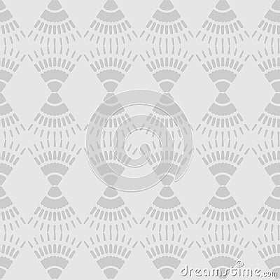 Seamless pattern with geometric shapes and symbols Vector Illustration