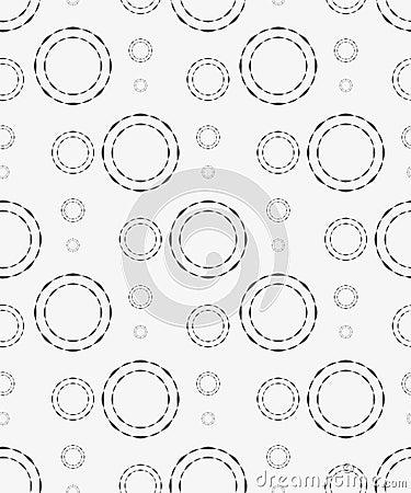 Seamless pattern with geometric shapes and symbols Vector Illustration