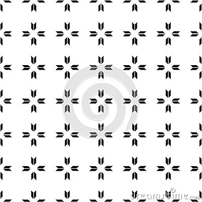 Seamless pattern with geometric shapes and symbols Vector Illustration