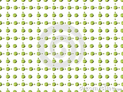 Seamless pattern green macaroon on a white background Stock Photo