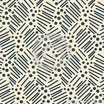 Vector hand drawn ink marks seamless pattern background. Vector Illustration