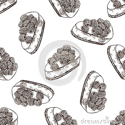 Seamless pattern of hand-drawn piece cheesecake with blackberries. Vector illustration of baking. Homemade bakery drawing. Vector Illustration