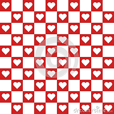 Seamless pattern with hearts. Vector illustration Vector Illustration