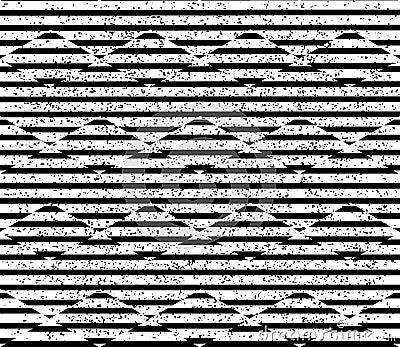 1518 Seamless pattern with horizontal black lines, modern stylish image. Vector Illustration