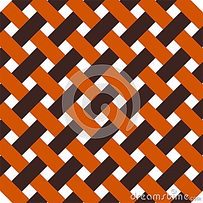 Seamless Pattern intertwined color strings Background Vector Illustration