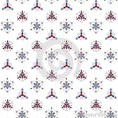 Seamless pattern of kaleidoscope Vector Illustration