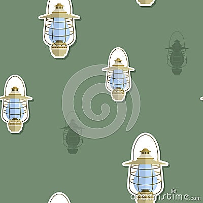 Seamless pattern with lanterns Vector Illustration