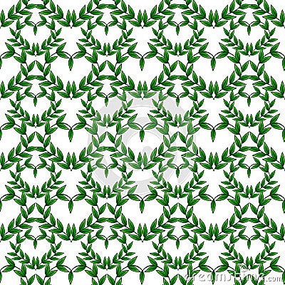 Seamless pattern with leaves Vector Illustration