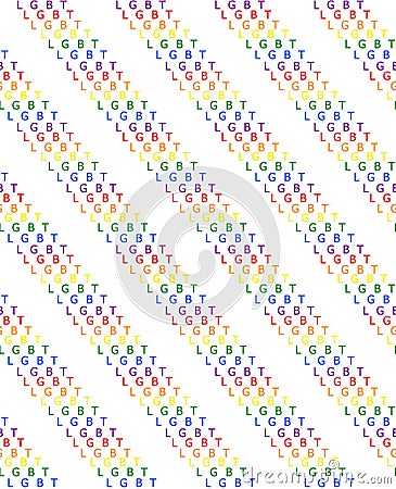 Seamless pattern LGBT. vector Vector Illustration