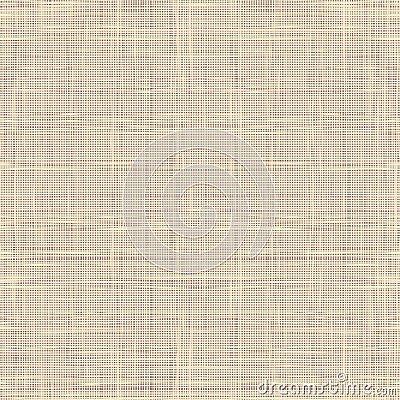 Seamless pattern of linen fabric in light colors Vector Illustration