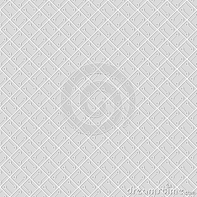 Seamless pattern of lines and circles. Geometric wallpaper. Unusual lattice. Vector Illustration