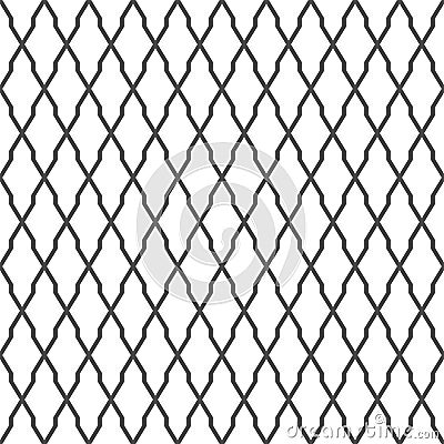 Seamless pattern of lines and rhombuses. Geometric wallpaper. Vector Illustration