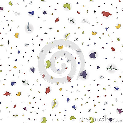 Seamless Pattern with mainlands. Vector Illustration Vector Illustration