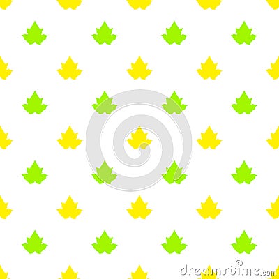 Seamless pattern with maple leaves Vector Illustration