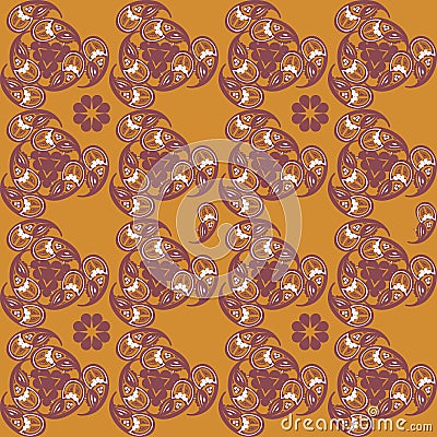Tajik ornaments. Seamless pattern. Vector Illustration