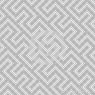 Seamless pattern. Modern stylish texture. Regularly repeating geometrical shapes, diagonal zigzag forms. Thin line. Linear maze, Vector Illustration