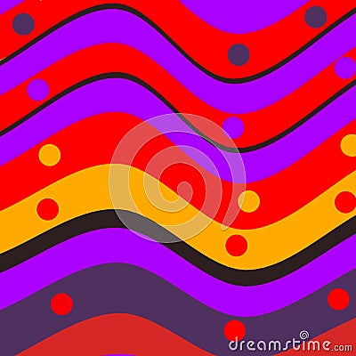Seamless pattern of multi colour wave texture paint Stock Photo