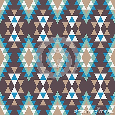 Seamless pattern in the native American style. Vector Illustration