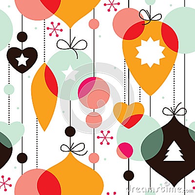 Seamless pattern for New Year Vector Illustration