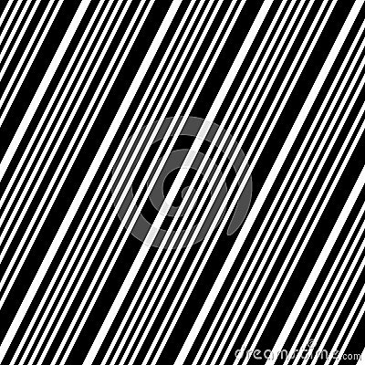 914 Seamless pattern with oblique black and white lines, modern stylish image. Vector Illustration