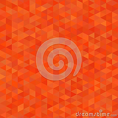 Seamless pattern with orange triangles, Vector Illustration