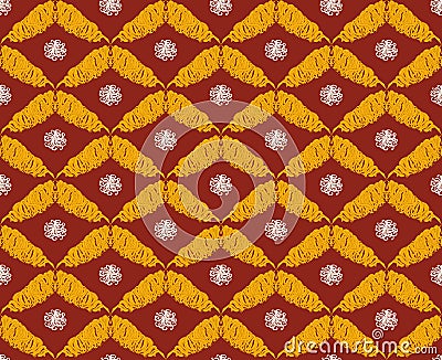 Seamless pattern in oriental style Vector Illustration