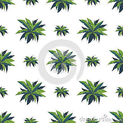 Seamless pattern with palms. Good for clothing and textiles. Vector Illustration