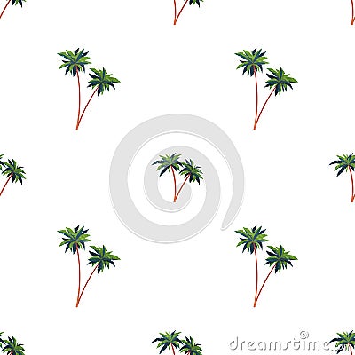 Seamless pattern with palms. Good for covers, fabrics, postcards and printing Vector Illustration