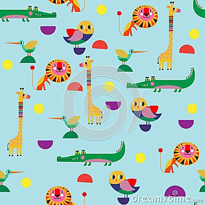 Seamless pattern, perfect set vector illustration in cartoon sty Vector Illustration