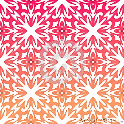 seamless pattern in pink and light orangle Vector Illustration