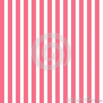 Seamless pattern with pink and white vertical stripes Vector Illustration