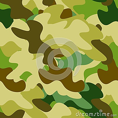 Seamless pattern protective coloration Military Defender of the Vector Illustration