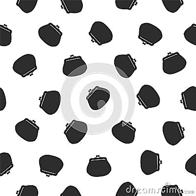 Seamless pattern - purse handbag Vector Illustration
