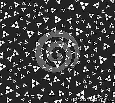 Seamless pattern with random, segmented triangles - Abstract mon Vector Illustration