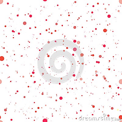 Seamless pattern with red confetti vector Vector Illustration