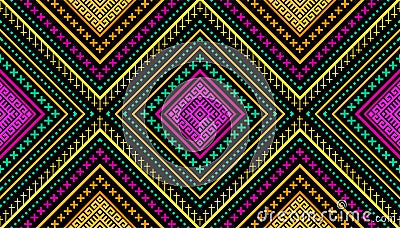 Seamless pattern repeating design with geometric shapes. Vector Illustration