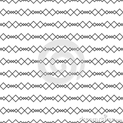 Seamless pattern of rhombus. Geometric wallpaper. Vector Illustration